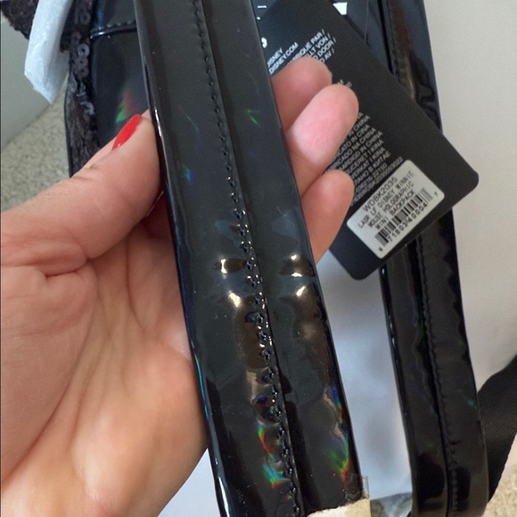 Loungefly Black Sequin Mickey Mouse Ears Backpack - Picture 3 of 5